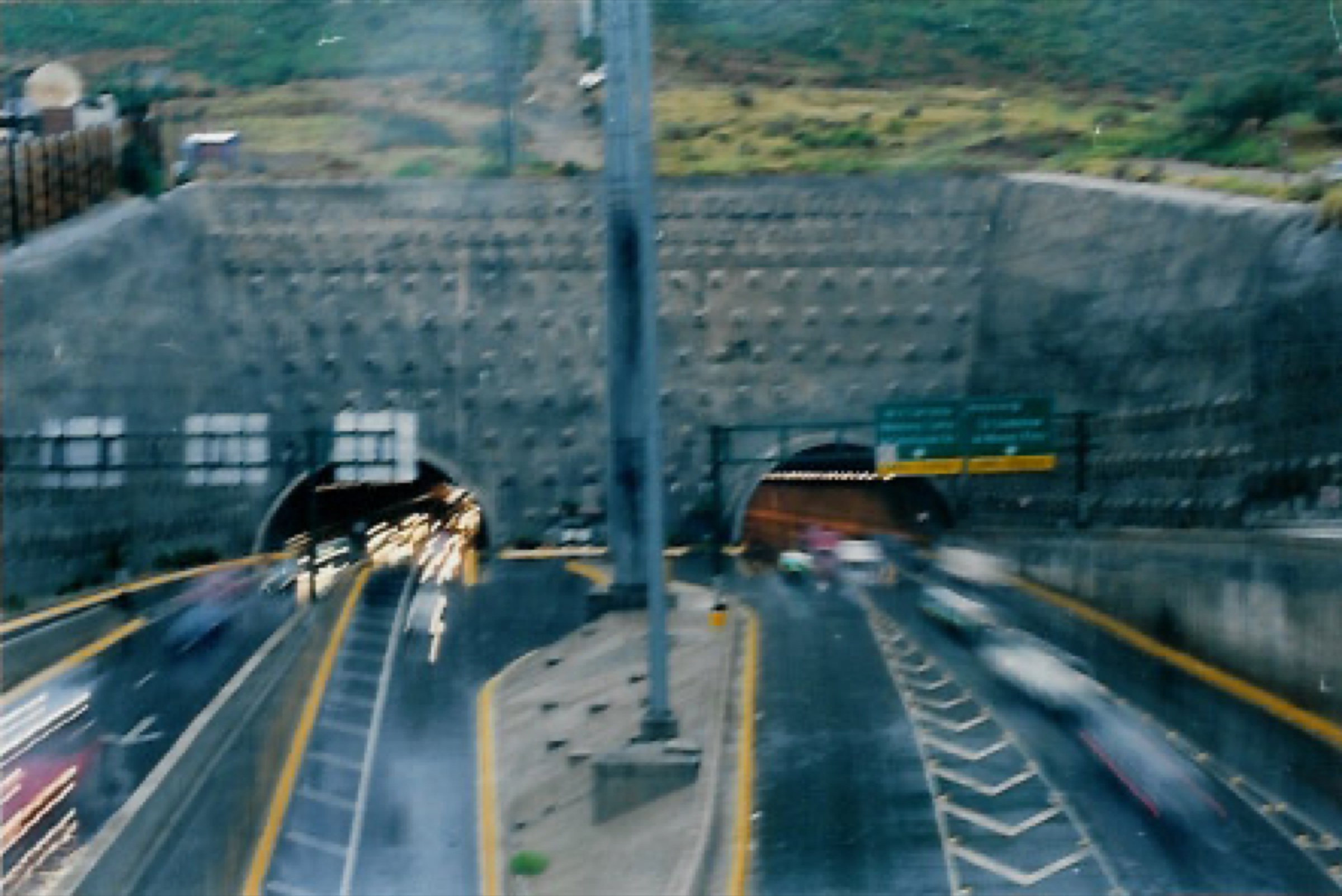 The Loma Larga tunnel through the Sierra Madre below Cerro de la Silla